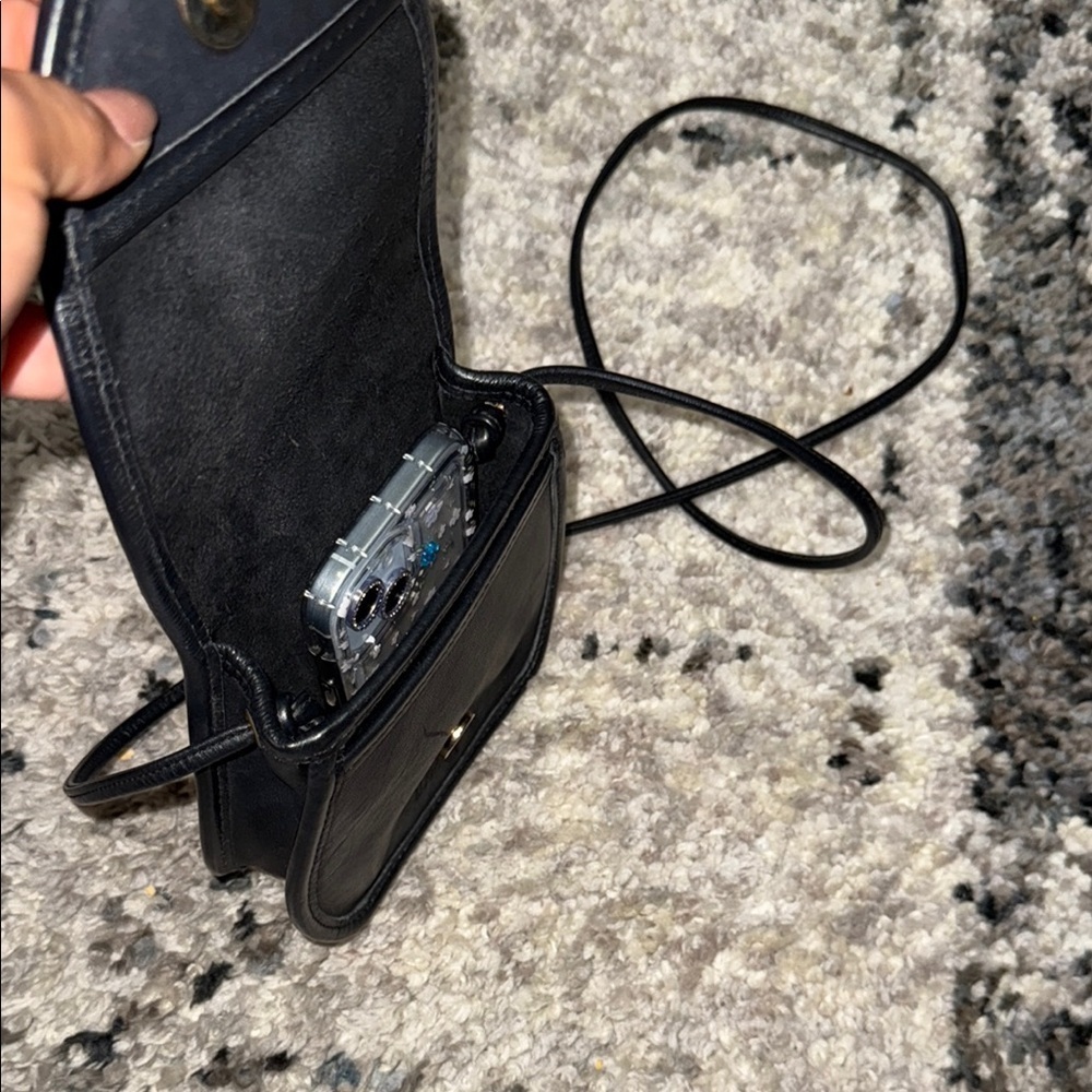 Vintage Brown and Black Crossbody Bag - Picture 5 of 7
